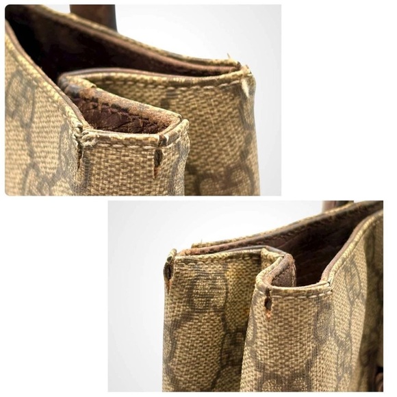 Gucci Brown Monogram Tote Bag - Picture 11 of 12
